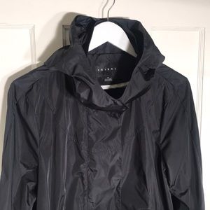 Black raincoat